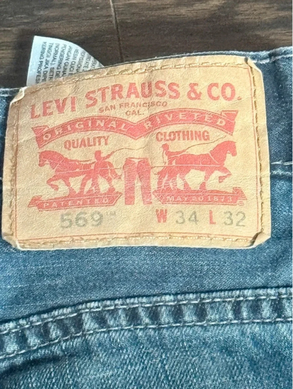 Levi’s 569 Men’s Jeans 34x32 Loose Straight Denim 220